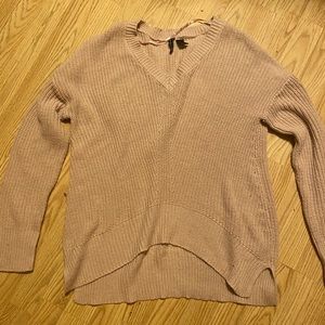 Free People light pink knitted sweater sz M
